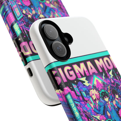 Vibrant Sigma Mode Activated Protective Phone Case for Anime Lovers, 3D Wrap Design, Durable TPU Silicone, UV Protected, Stylish Drop Protection, Gift for Friends