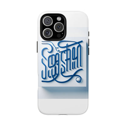 Vibrant Blue 3D Alphabet Phone Case for Stylish Protection and Unique Expression Compatible with iPhone 13, 14, 15 & 16 – all models including Pro, Pro Max & Plus