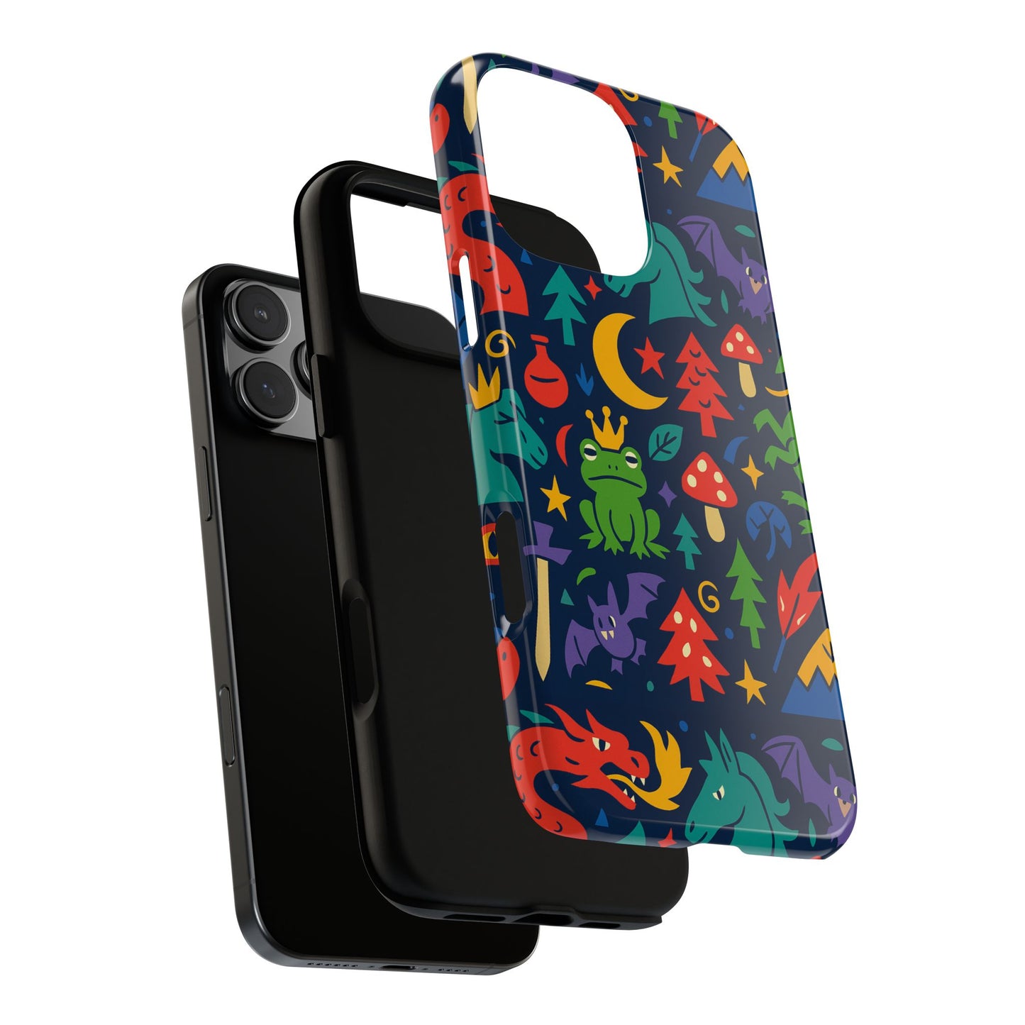 vibrant 3d wrap protective phone case with playful fantasy design for unique smartphone accessories compatible with iphone 13, 14, 15 & 16 – all models including pro, pro max & plus