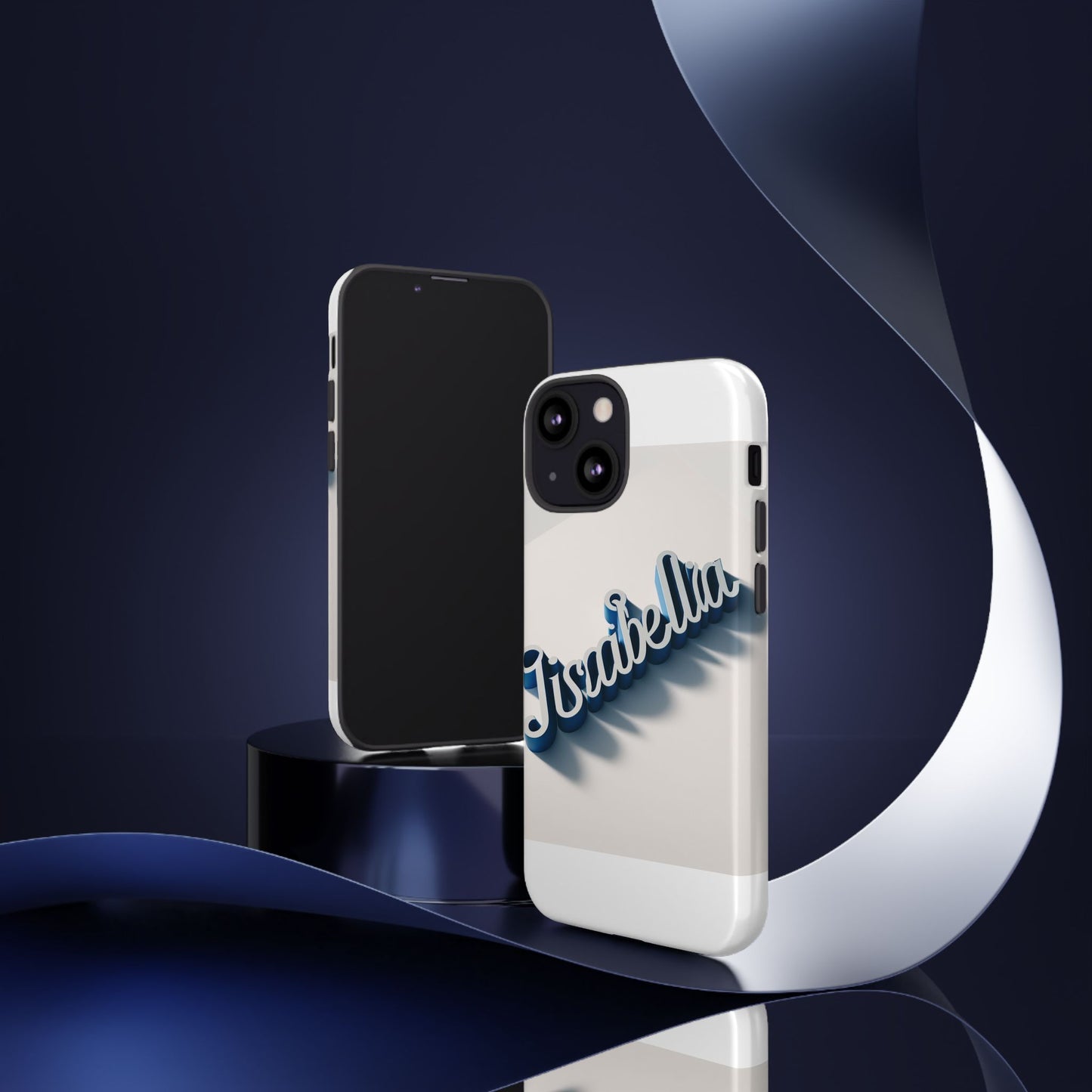 vibrant 3d alphabet design protective phone case in blue for unique style and self-expression compatible with iphone 13, 14, 15 & 16 – all models including pro, pro max & plus