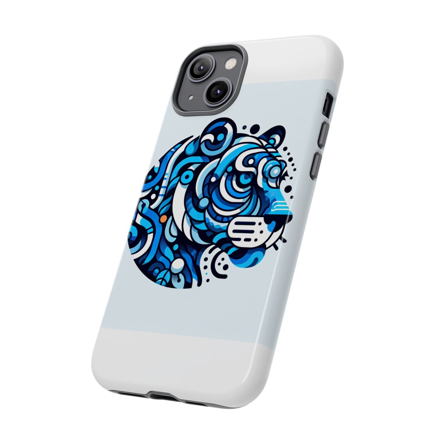 vibrant 3d wrap protective phone case with unique blue lion design for stylish expression and fun accessories compatible with iphone 13, 14, 15 & 16 – all models including pro, pro max & plus