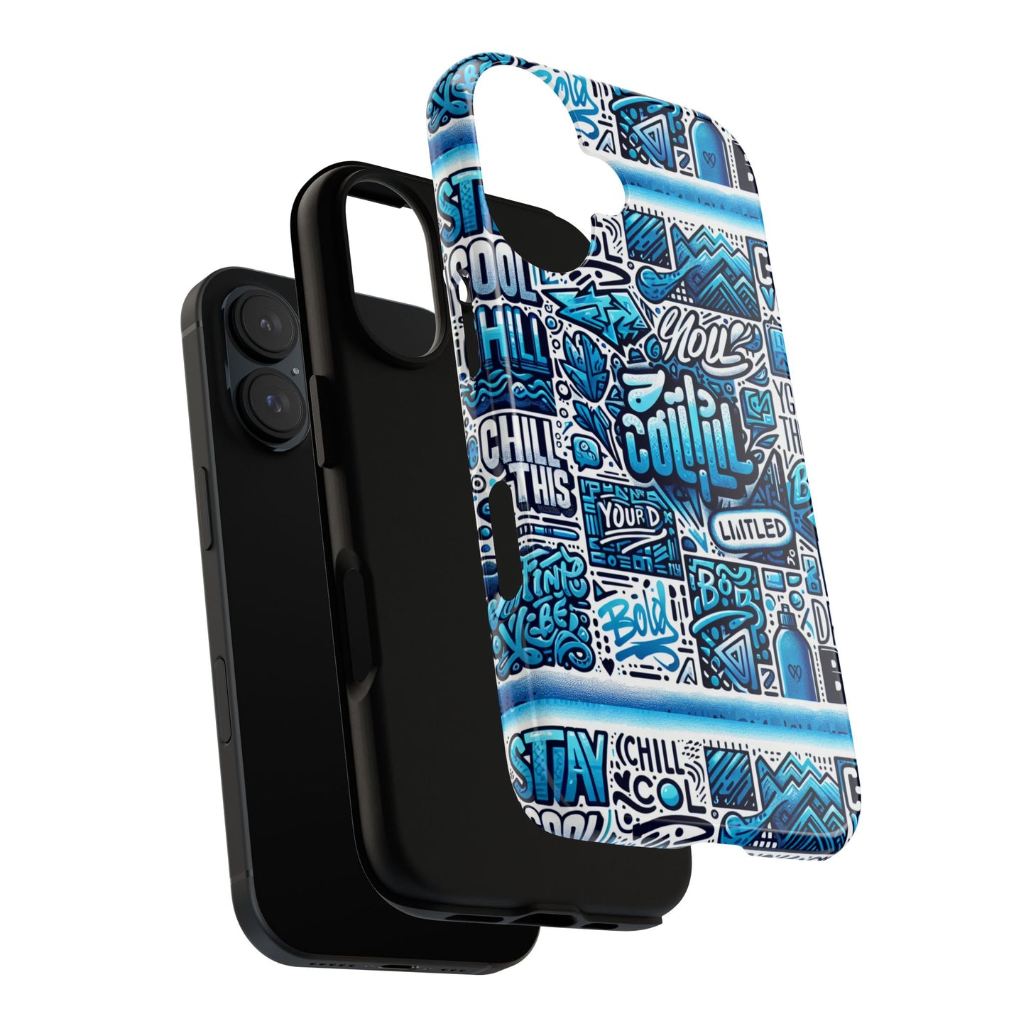 blue pattern image 23 phone case for mobile phones shockproof tpu cover with vivid 3d wrap design and retro anime comic style