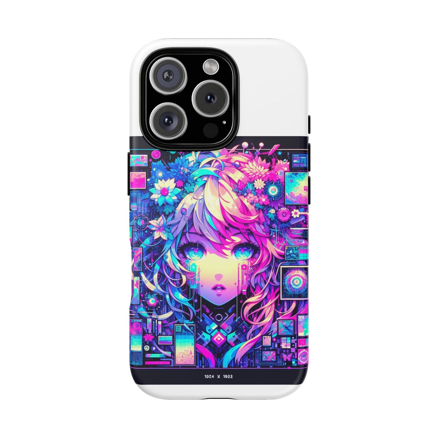 ai generated still slays protective phone case for anime lovers, vibrant 3d wrap design, durable shock absorption, uv protected, glossy or matte finish