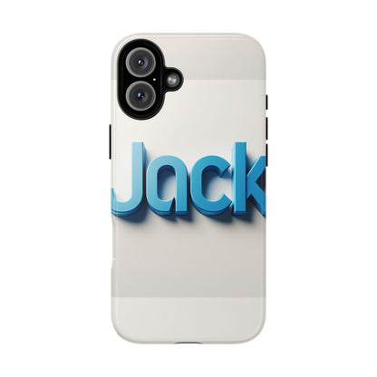 Name Jack Blue Anime Comic Style 3D Wrap Protective Phone Case for Men Women Shock Absorption Durable TPU Cover