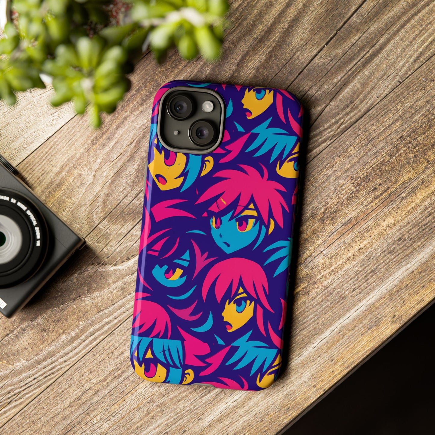 vibrant 3d anime phone case with retro design for stylish protection – unique accessory for self-expression compatible with iphone 13, 14, 15 & 16 – all models including pro, pro max & plus