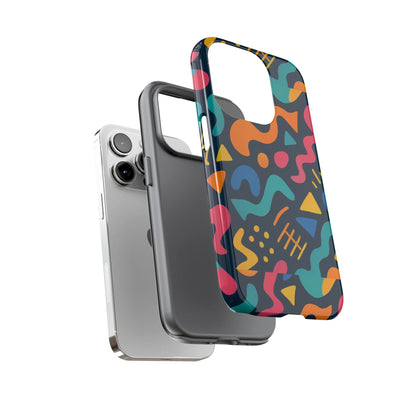 Vibrant Abstract Protective Phone Case with Bold 3D Design for Unique Expression and Stylish Protection Compatible with iPhone 13, 14, 15 & 16 – all models including Pro, Pro Max & Plus