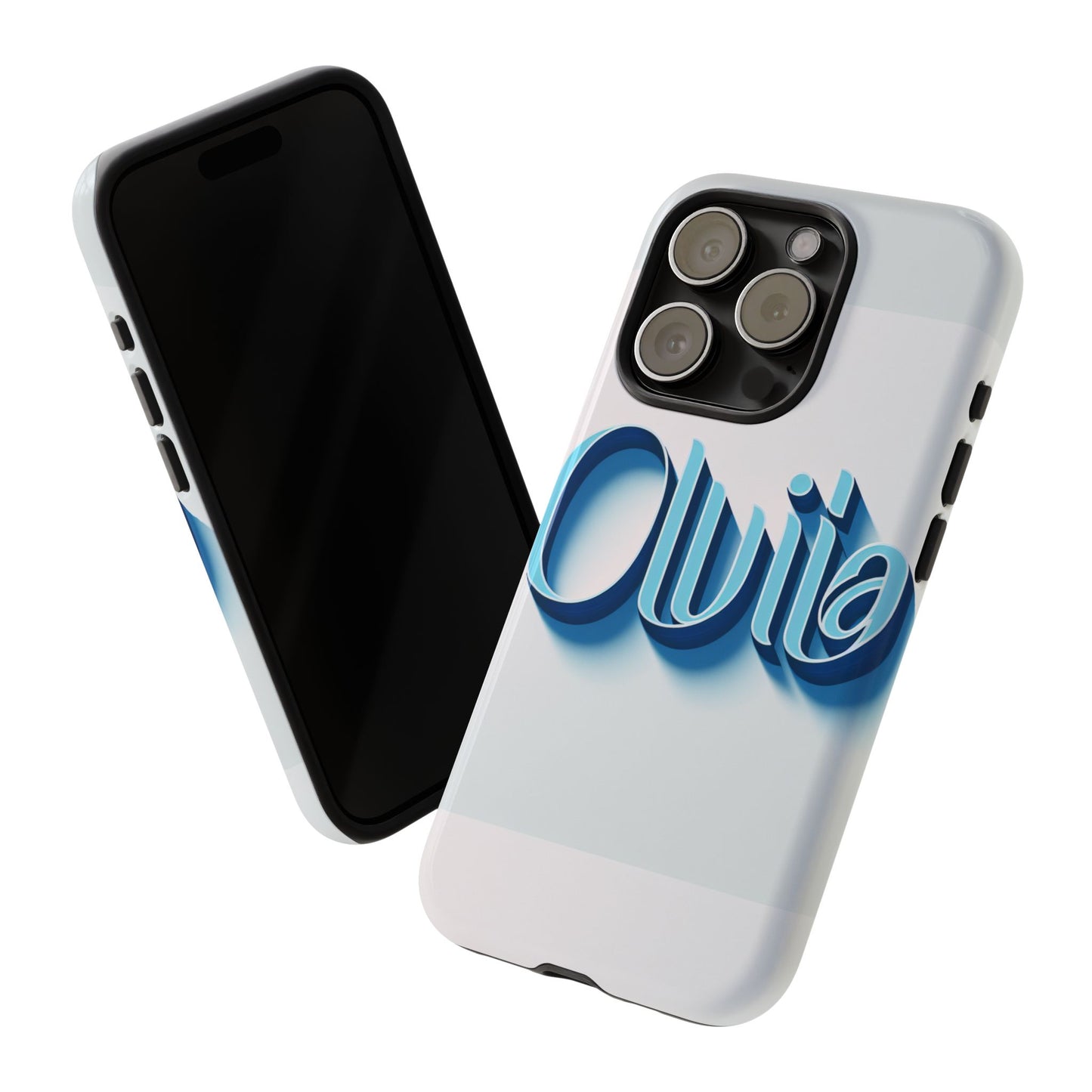 olivia blue anime comic style 3d wrap shockproof phone case for women and girls durable uv protected silicone cover with glossy or matte finish