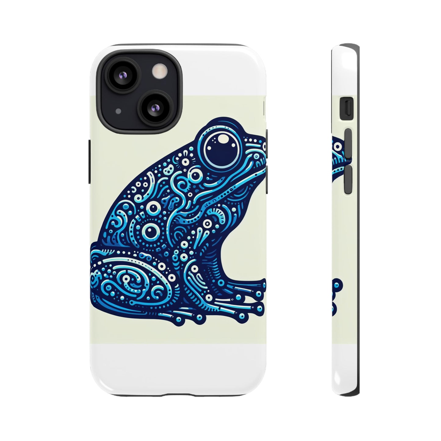 vibrant 3d blue frog design protective phone case for trendsetters – stylish protection compatible with iphone 13, 14, 15 & 16 – all models including pro, pro max & plus