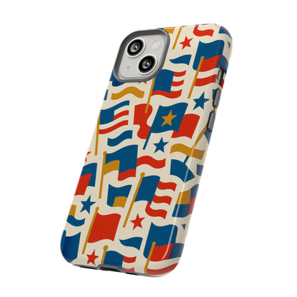 Multicolour Flag Print Protective Phone Case – Stylish Durable Design for Unique Self-Expression Compatible with iPhone 13, 14, 15 & 16 – all models including Pro, Pro Max & Plus