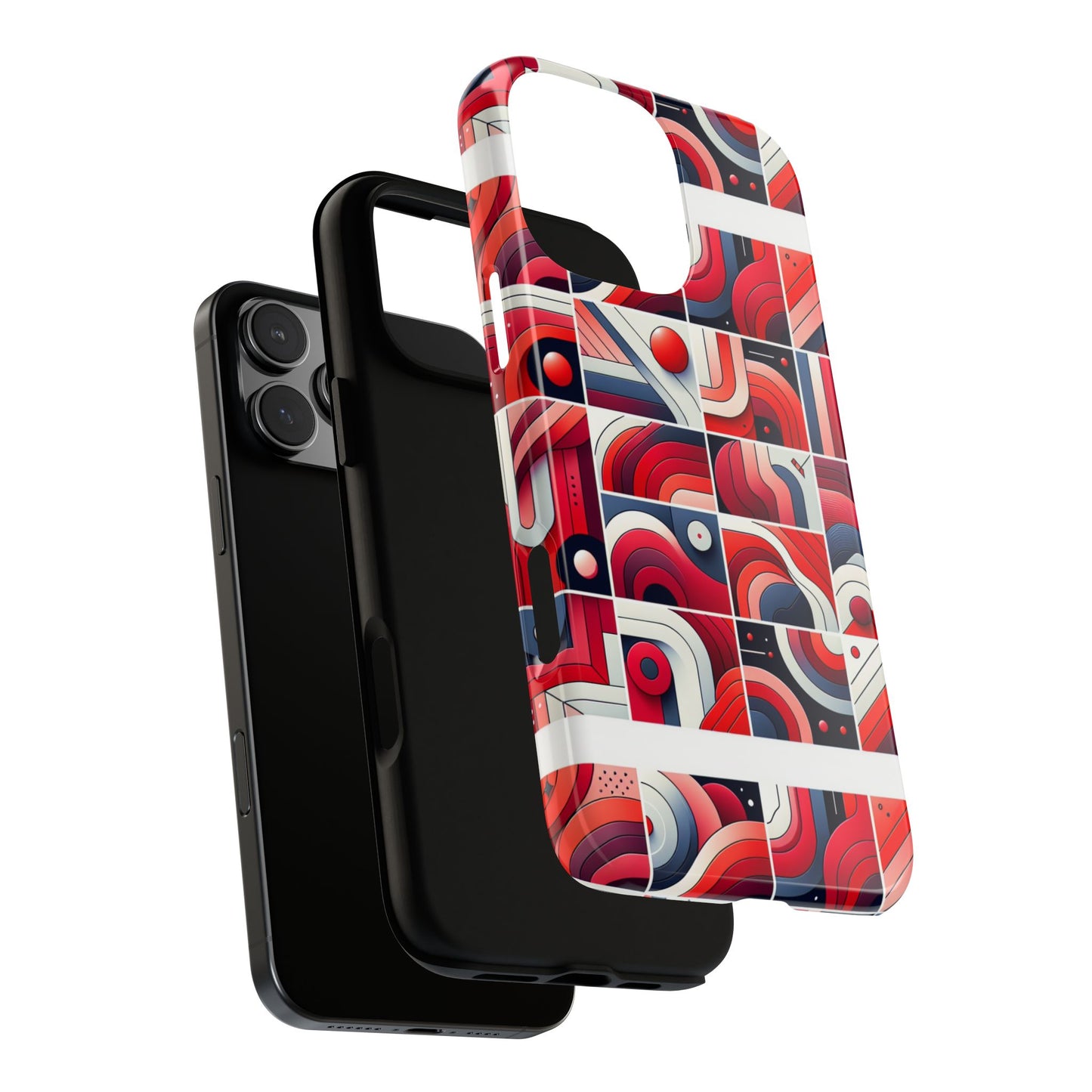 pattern image 3 vibrant shockproof phone case for anime and comic fans - stylish impact protection with abstract art design compatible with iphone 13, 14, 15 & 16 – all models including pro, pro max & plus