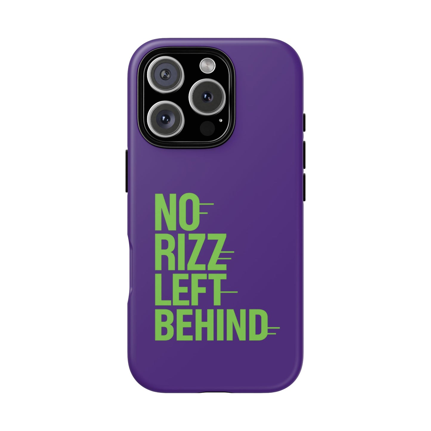 tough phone case - no rizz left behind - durable, stylish protection for active lifestyles - impact-resistant, dual layer, shock-absorbing tpu - perfect gift for tech lovers