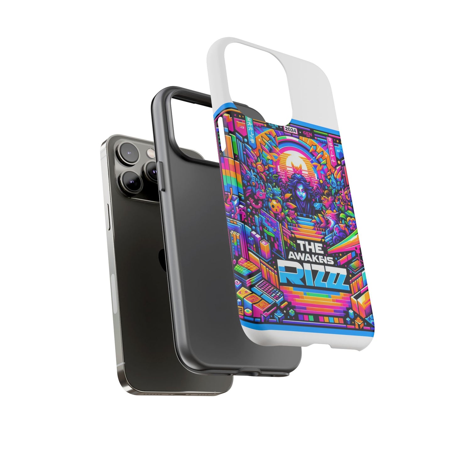the rizz awakens 3d wrap protective phone case for anime and comic lovers