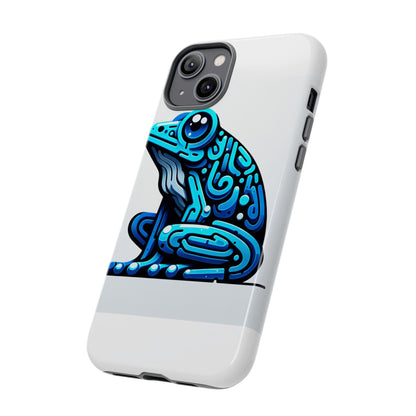 Vibrant Blue Frog 3D Wrap Phone Case for Unique Accessories Retro Style Compatible with iPhone 13, 14, 15 & 16 – All Models Including Pro, Pro Max & Plus