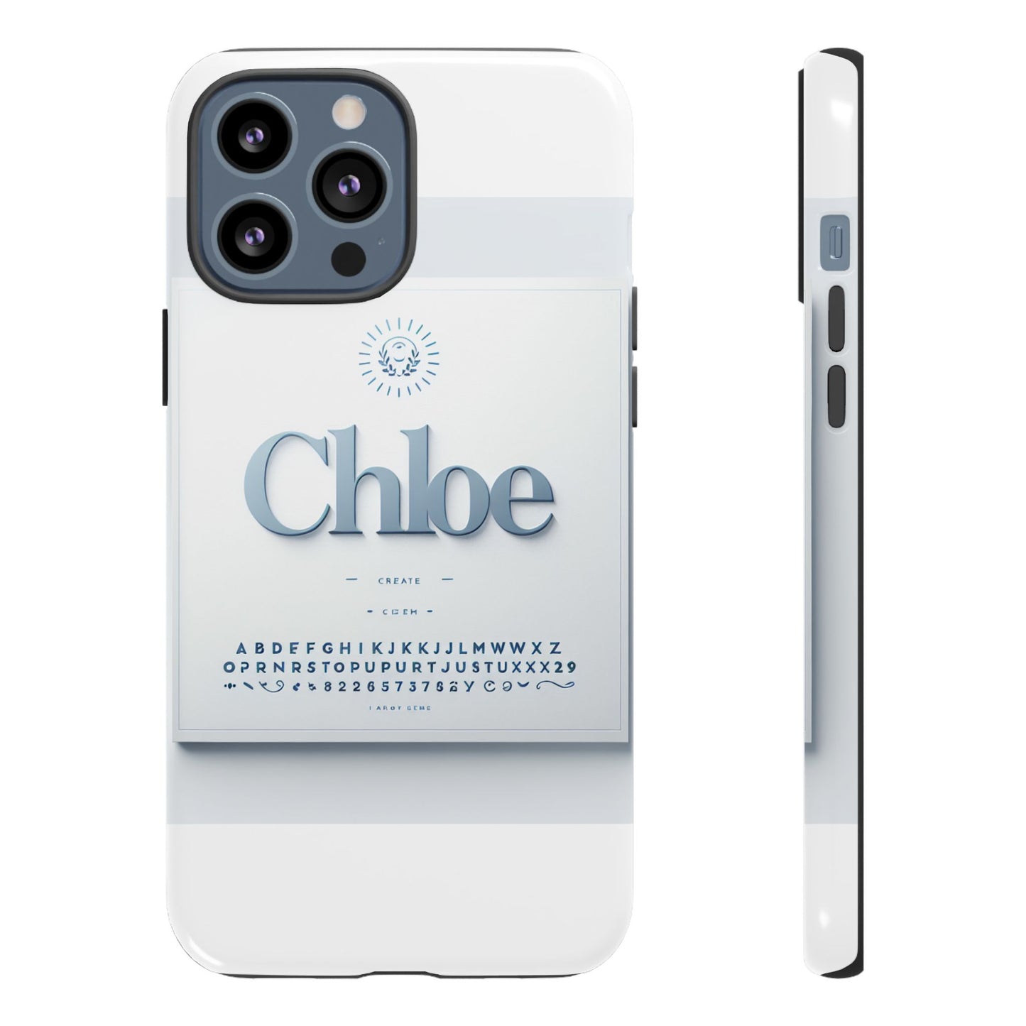 vibrant 3d protective phone case with playful blue alphabet design stylish accessory for self-expression compatible with iphone 13, 14, 15 & 16 – all models including pro, pro max & plus