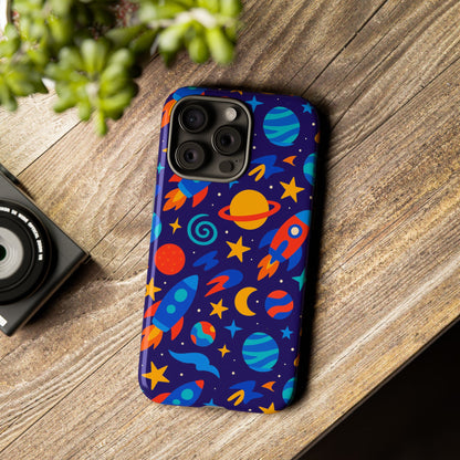 Vibrant Space Theme Protective Phone Case with 3D Wrap Design for Unique Expression Compatible with iPhone 13, 14, 15 & 16 – all models including Pro, Pro Max & Plus