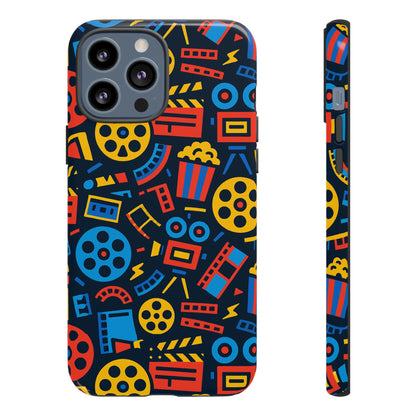 Vibrant 3D Film Reel Protective Phone Case for Unique Style and Robust Protection Compatible with iPhone 13, 14, 15 & 16 – all models including Pro, Pro Max & Plus