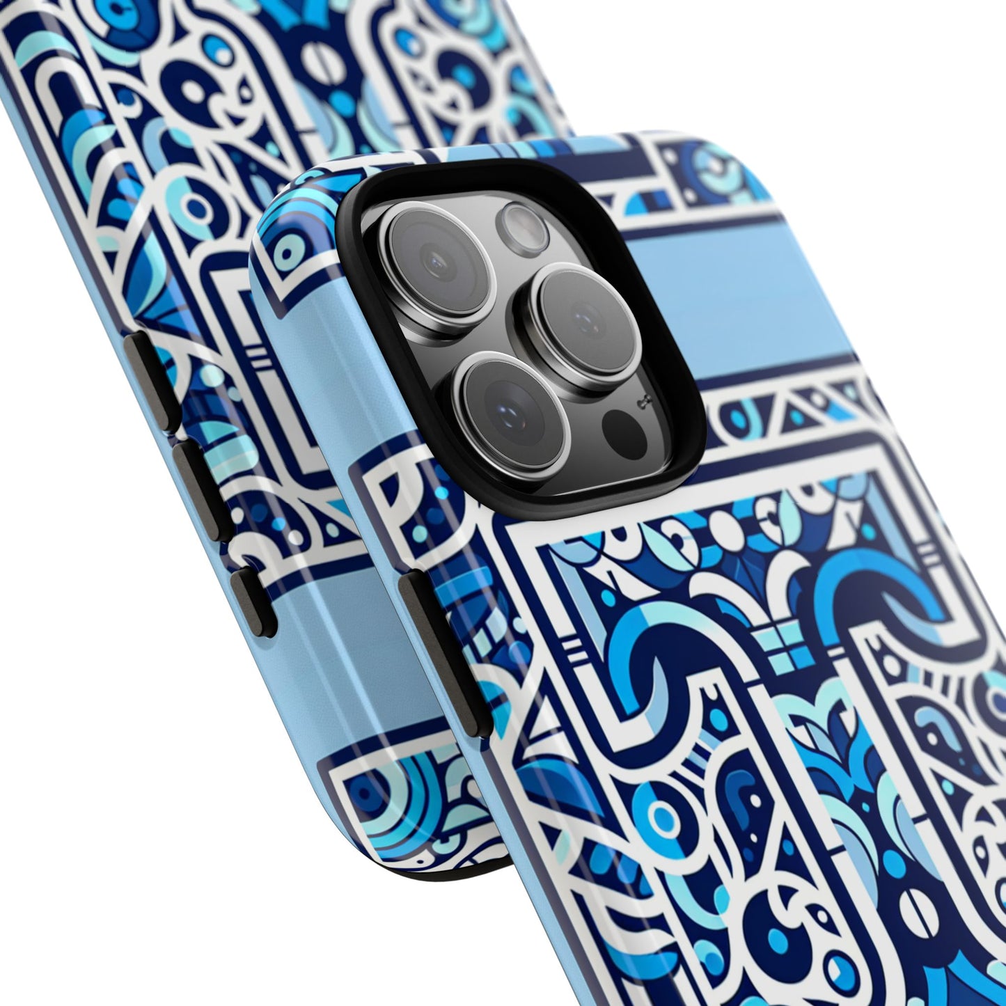 blue alphabet t phone case with 3d wrap shock absorption and uv protection for kids and teens