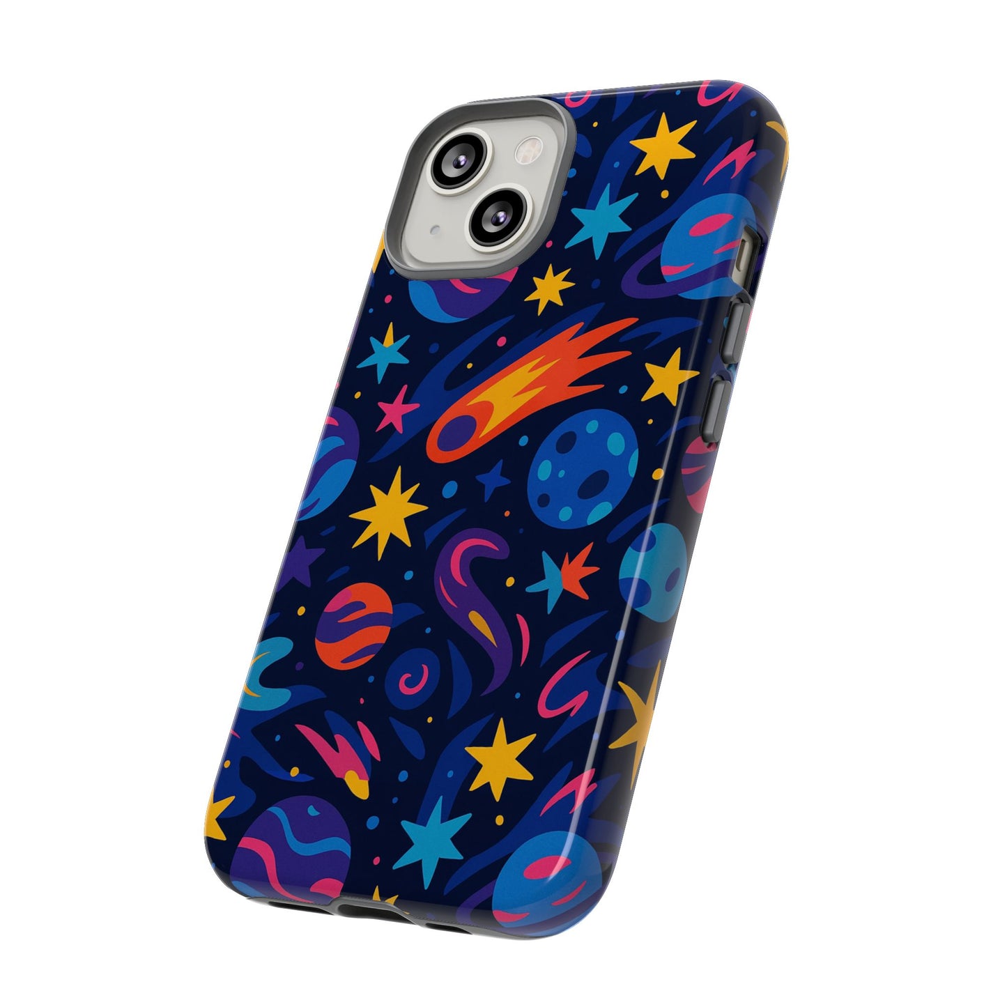 vibrant 3d space design protective phone case for stylish protection and self-expression compatible with iphone 13, 14, 15 & 16 – all models including pro, pro max & plus