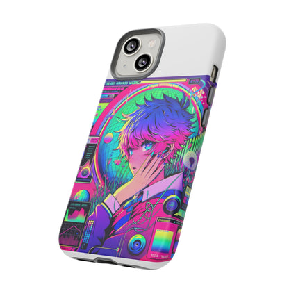 Touching Grass Weekly Vibrant Protective Phone Case for Smartphones, Retro Anime Design, Shock Absorbent TPU, UV Protected, Unique Gift for Tech Enthusiasts