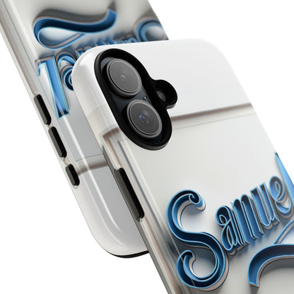 Stylish Blue 3D Wrap Protective Phone Case for Smartphones – Unique Accessory for Creative Individuals Compatible with iPhone 13, 14, 15 & 16 – all models including Pro, Pro Max & Plus