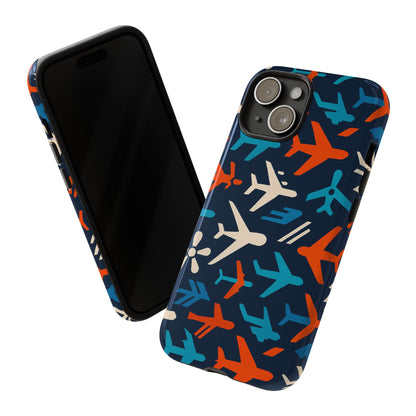 Vibrant Aviation Themed Protective Phone Case with 3D Wrap Design – Unique Style and Durable Protection – Compatible with iPhone 13, 14, 15 & 16 – All Models Including Pro, Pro Max & Plus