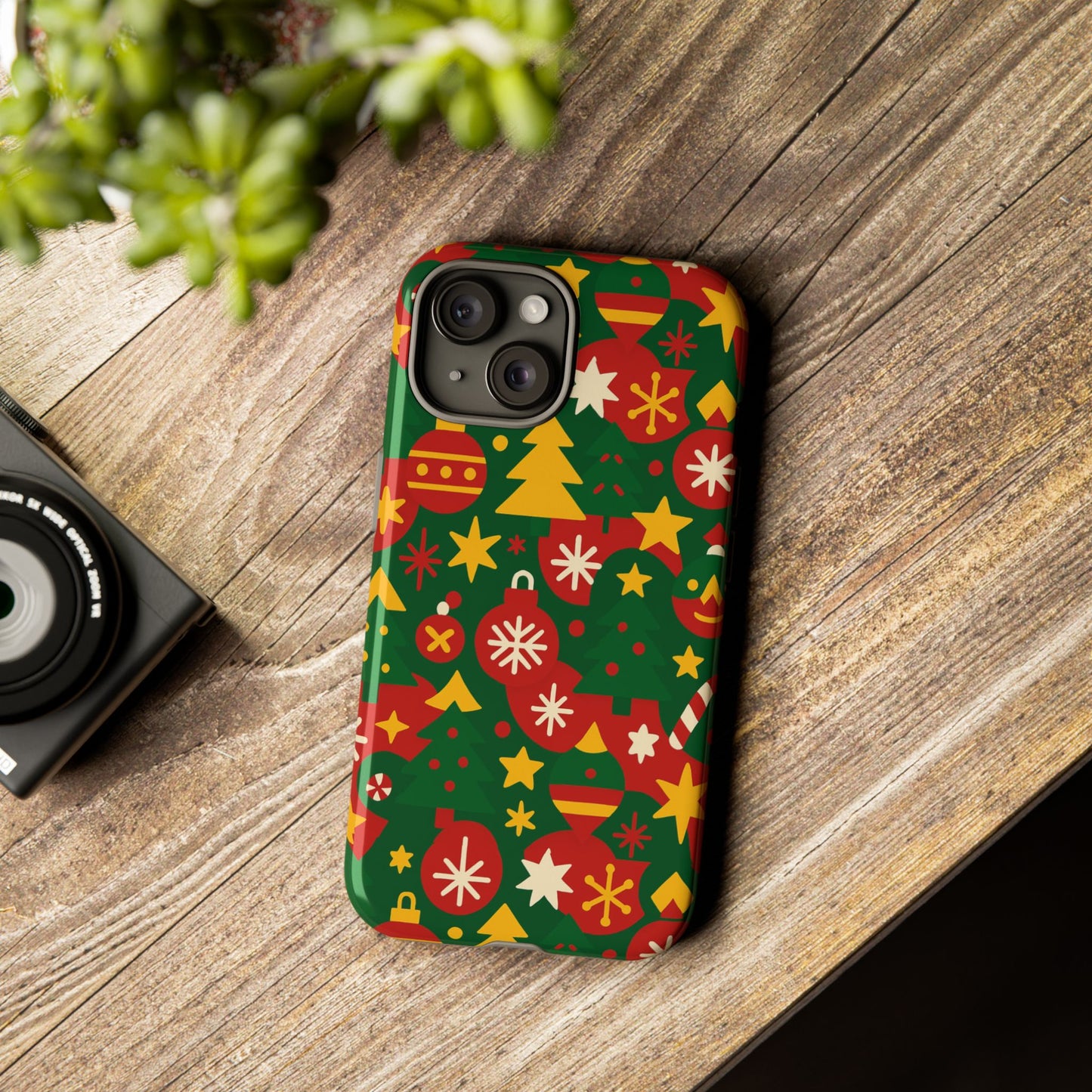 vibrant christmas phone case with festive 3d wrap design – colourful holiday protective cover compatible with iphone 13, 14, 15 & 16 – all models including pro, pro max & plus