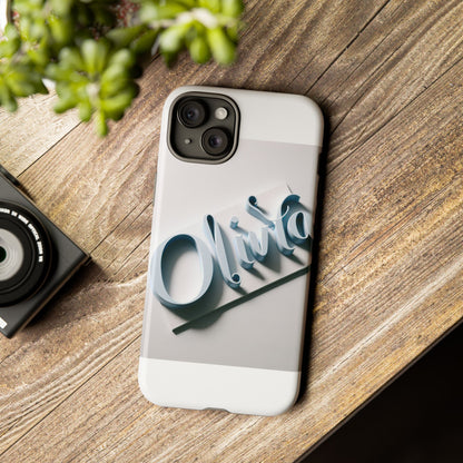 Vibrant 3D Blue Name Phone Case for Stylish Protection – Unique Accessory for Self-Expression Compatible with iPhone 13, 14, 15 & 16 – all models including Pro, Pro Max & Plus