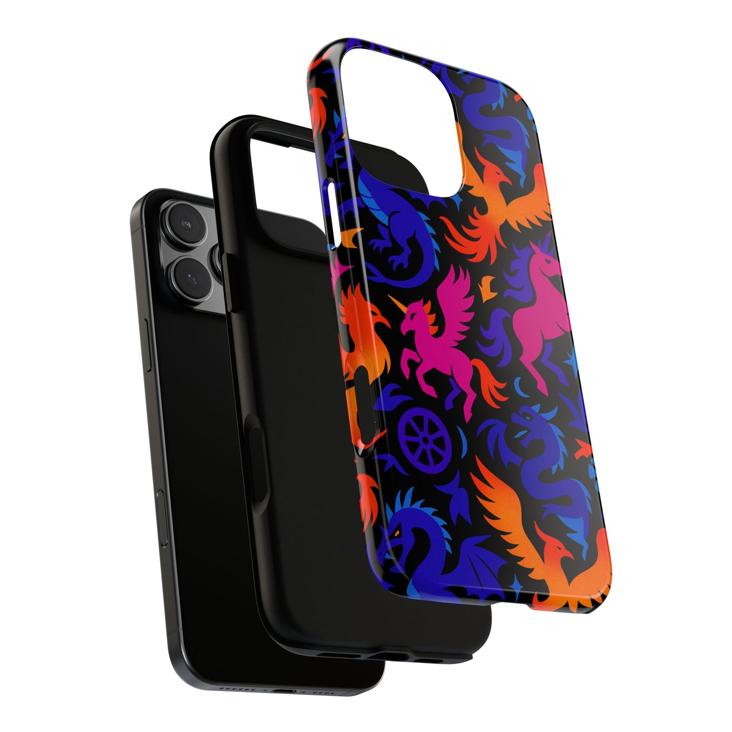 vibrant 3d fantasy design protective phone case for stylish protection compatible with iphone 13, 14, 15 & 16 – all models including pro, pro max & plus