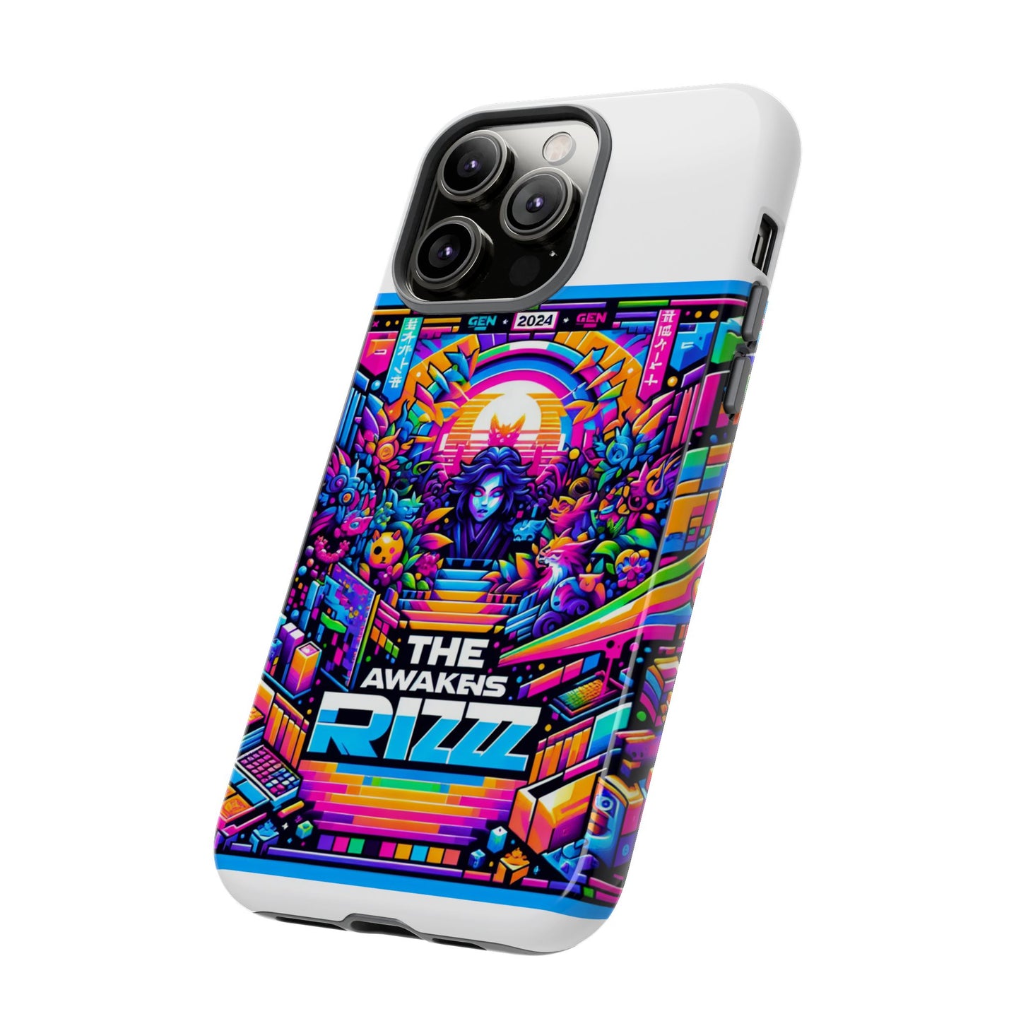the rizz awakens 3d wrap protective phone case for anime and comic lovers
