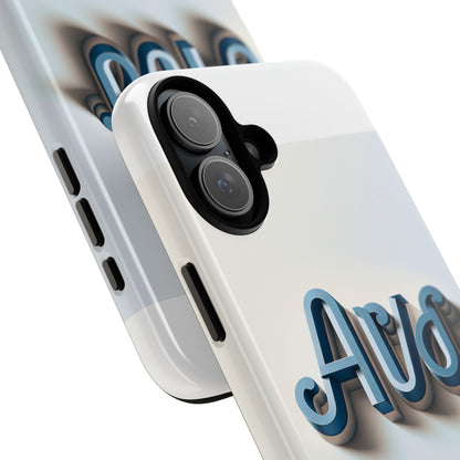 Vibrant 3D Wrap Protective Phone Case in Retro Blue Design – Trendy Accessory for Fashion-Forward Users Compatible with iPhone 13, 14, 15 & 16 – all models including Pro, Pro Max & Plus