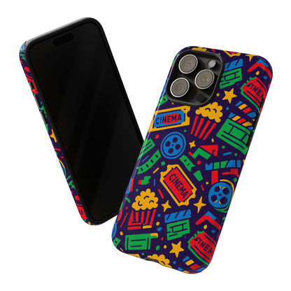 Vibrant Multicolour Cinema-Themed 3D Wrap Protective Phone Case for Self-Expression Stylish Protection Compatible with iPhone 13, 14, 15 & 16 – all models including Pro, Pro Max & Plus