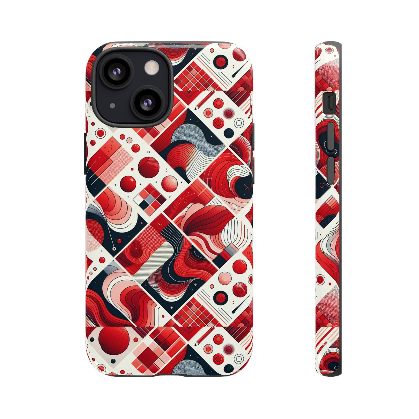 pattern image 7 vibrant 3d wrap phone case for anime and comic fans - bold geometric design for stylish protection compatible with iphone 13, 14, 15 & 16 – all models including pro, pro max & plus