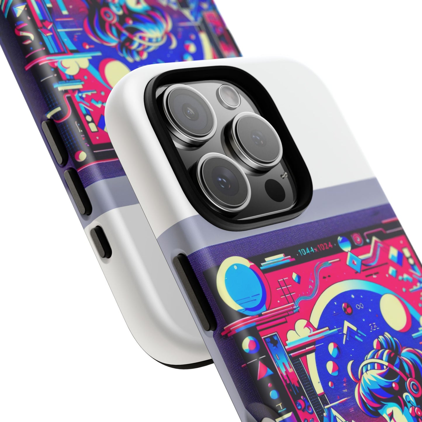 mid-detector maxed protective phone case with 3d wrap design, durable silicone liner, uv protection for smartphone, ideal gift for anime and comic fans