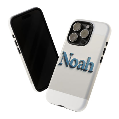 Vibrant 3D Name Phone Case in Blue Retro Style – Unique Protection Accessory for Self-Expression Compatible with iPhone 13, 14, 15 & 16 – all models including Pro, Pro Max & Plus