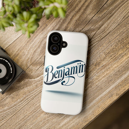 Vibrant 3D Typography Protective Phone Case in Blue – Stylish Protection for Smartphones Compatible with iPhone 13, 14, 15 & 16 – All Models Including Pro, Pro Max & Plus