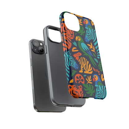 Vibrant 3D Animal Print Phone Case for Stylish Protection – Unique Accessory for Men and Women Compatible with iPhone 13, 14, 15 & 16 – all models including Pro, Pro Max & Plus