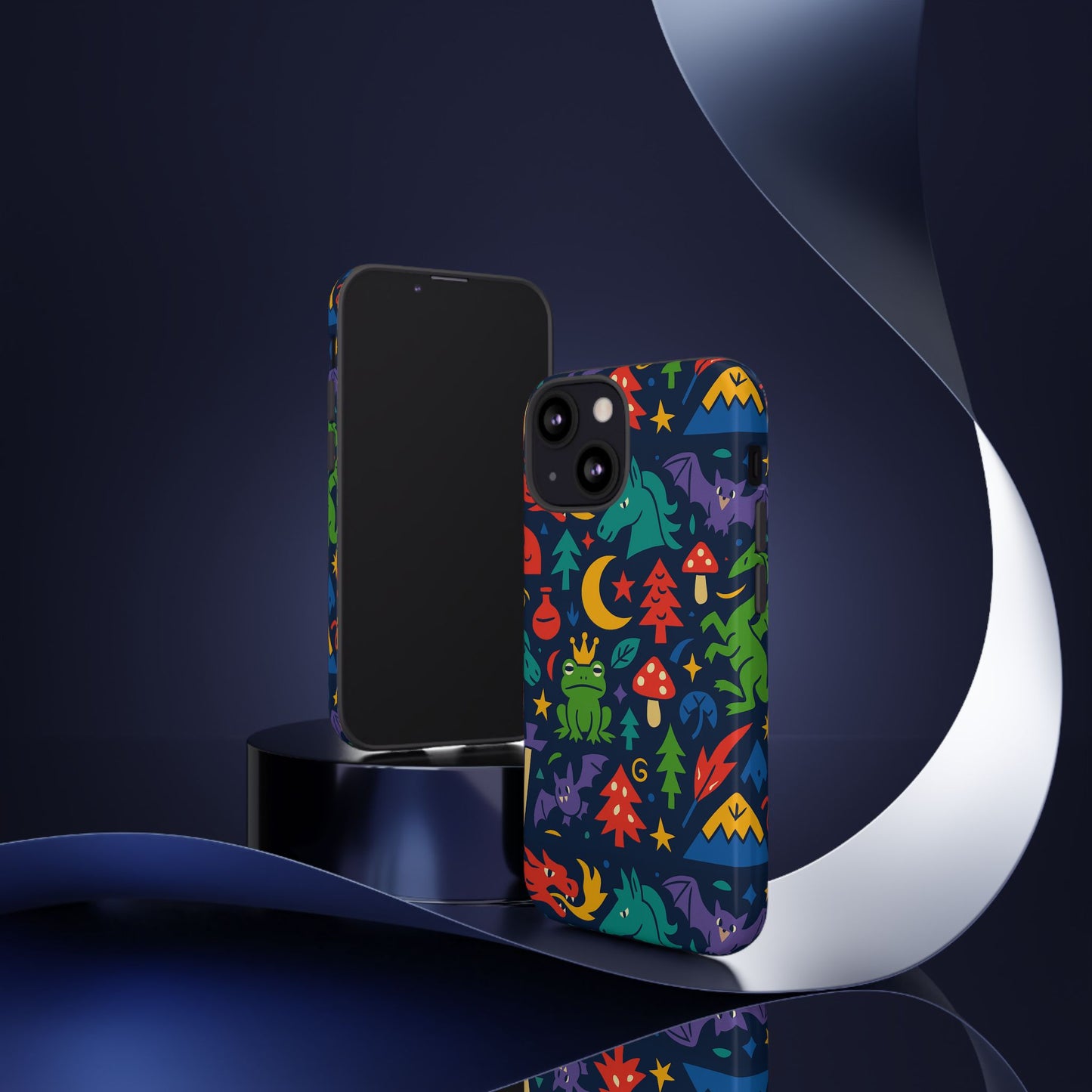 vibrant 3d wrap protective phone case with playful fantasy design for unique smartphone accessories compatible with iphone 13, 14, 15 & 16 – all models including pro, pro max & plus