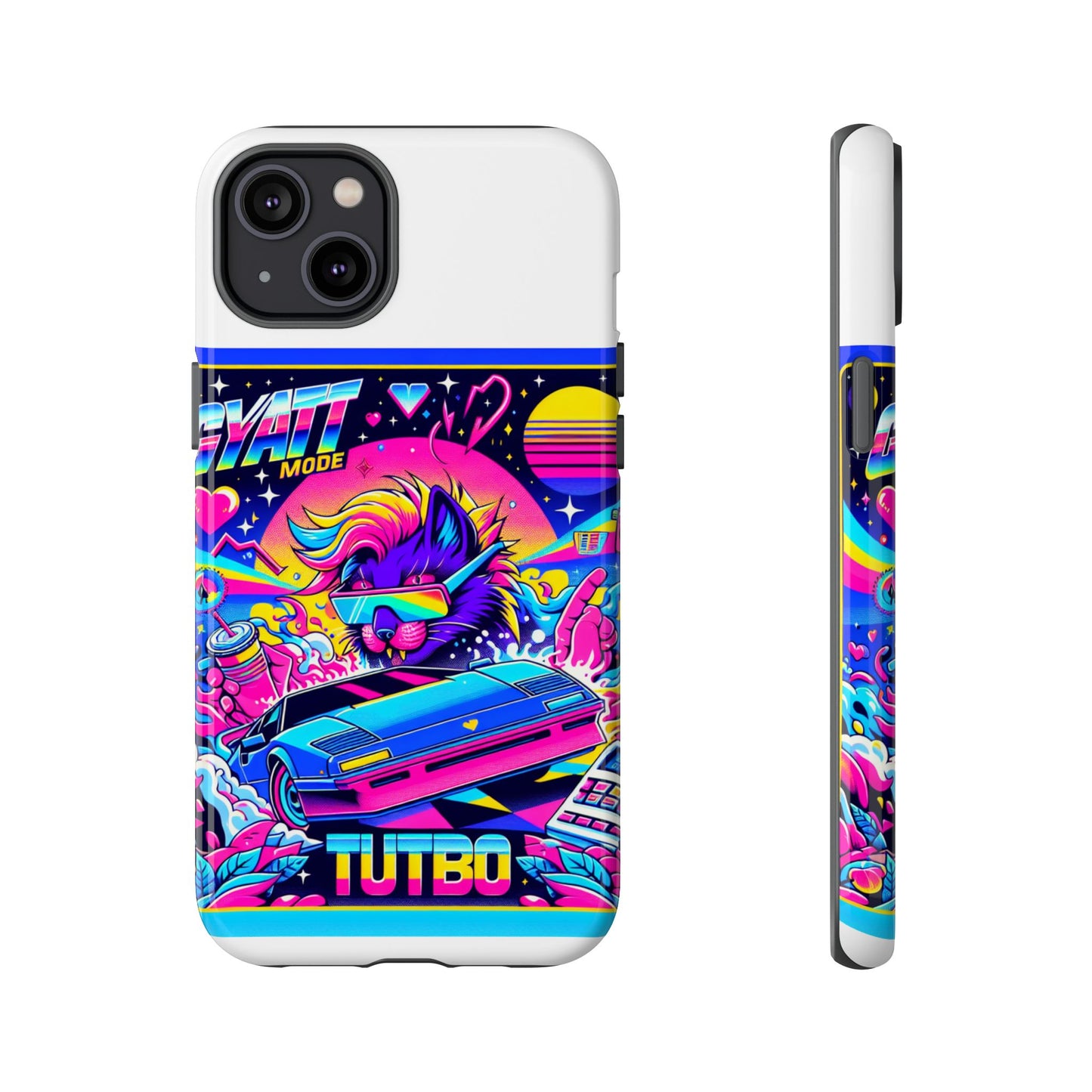 gyatt mode turbo 3d wrap protective phone case for anime lovers