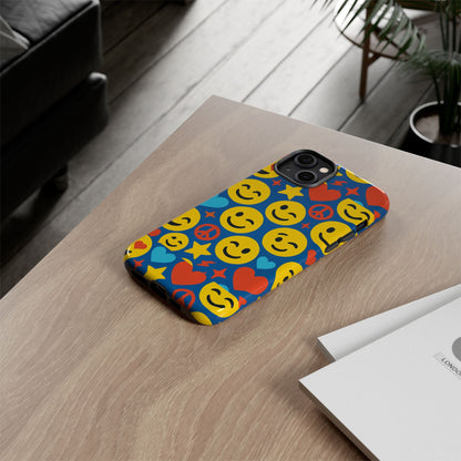 Vibrant 3D Emoji Protective Phone Case for Kids and Adults – Fun Multicolour Design for Stylish Protection Compatible with iPhone 13, 14, 15 & 16 – all models including Pro, Pro Max & Plus