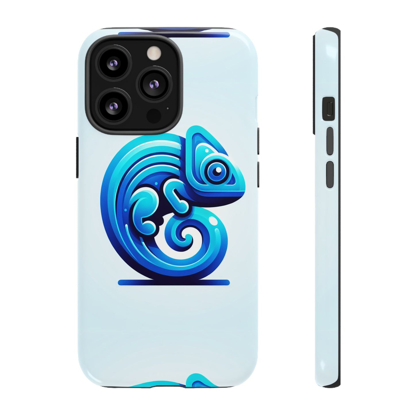cool blue animal create 6 phone case with 3d wrap shockproof tpu cover for kids and teenagers, anime and comic inspired design