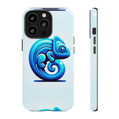 Cool Blue Animal Create 6 Phone Case with 3D Wrap Shockproof TPU Cover for Kids and Teenagers, Anime and Comic Inspired Design