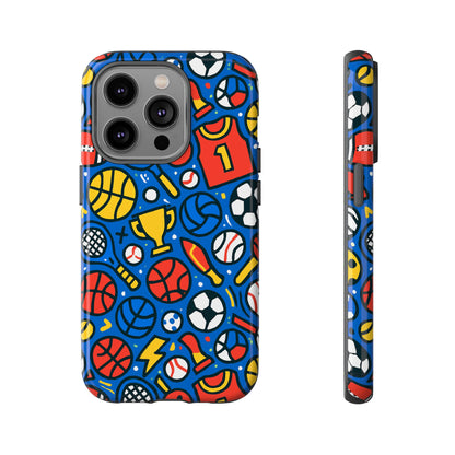 Vibrant Sports-Themed Protective Phone Case with 3D Design for Unique Style – Compatible with iPhone 13, 14, 15 & 16 – All Models Including Pro, Pro Max & Plus