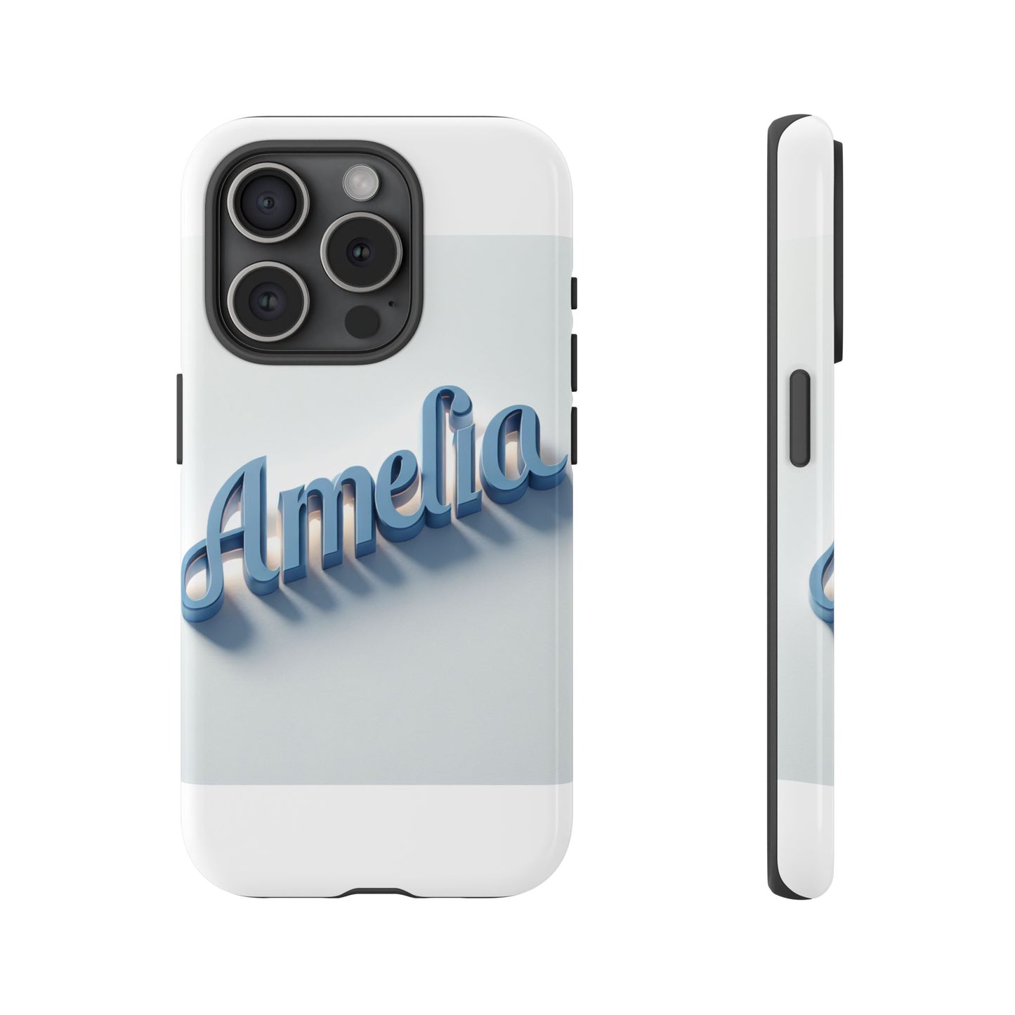 vibrant 3d lettering phone case in blue for self-expression and style compatible with iphone 13, 14, 15 & 16 – all models including pro, pro max & plus