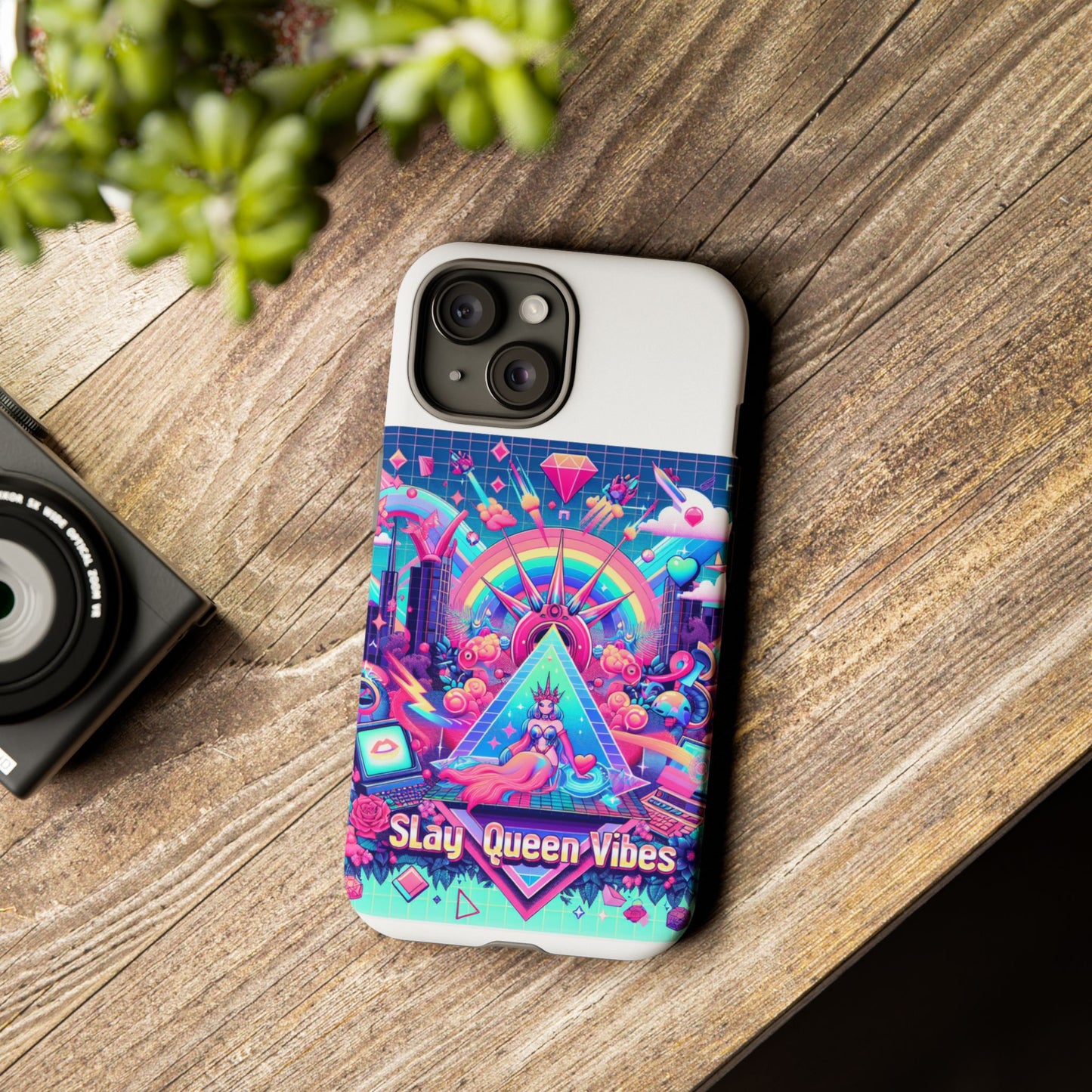 slay queen vibes 3d wrap protective phone case for women