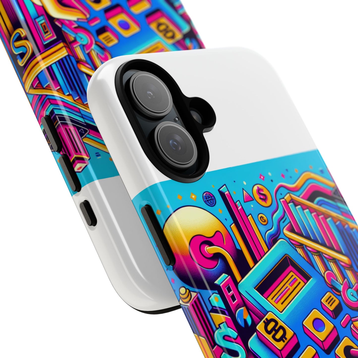 fantum finance dept protective phone case, 3d wrap design, durable silicone liner, uv protected, ideal gift for tech enthusiasts and anime lovers