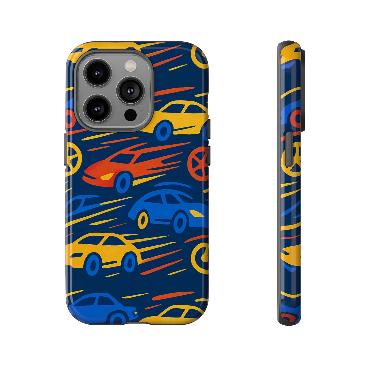 vibrant 3d car design protective phone case for smartphones stylish accessory for expressive individuals compatible with iphone 13, 14, 15 & 16 – all models including pro, pro max & plus