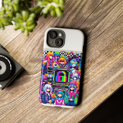 Rizzception Unlocked 3D Wrap Protective Phone Case for Anime Lovers