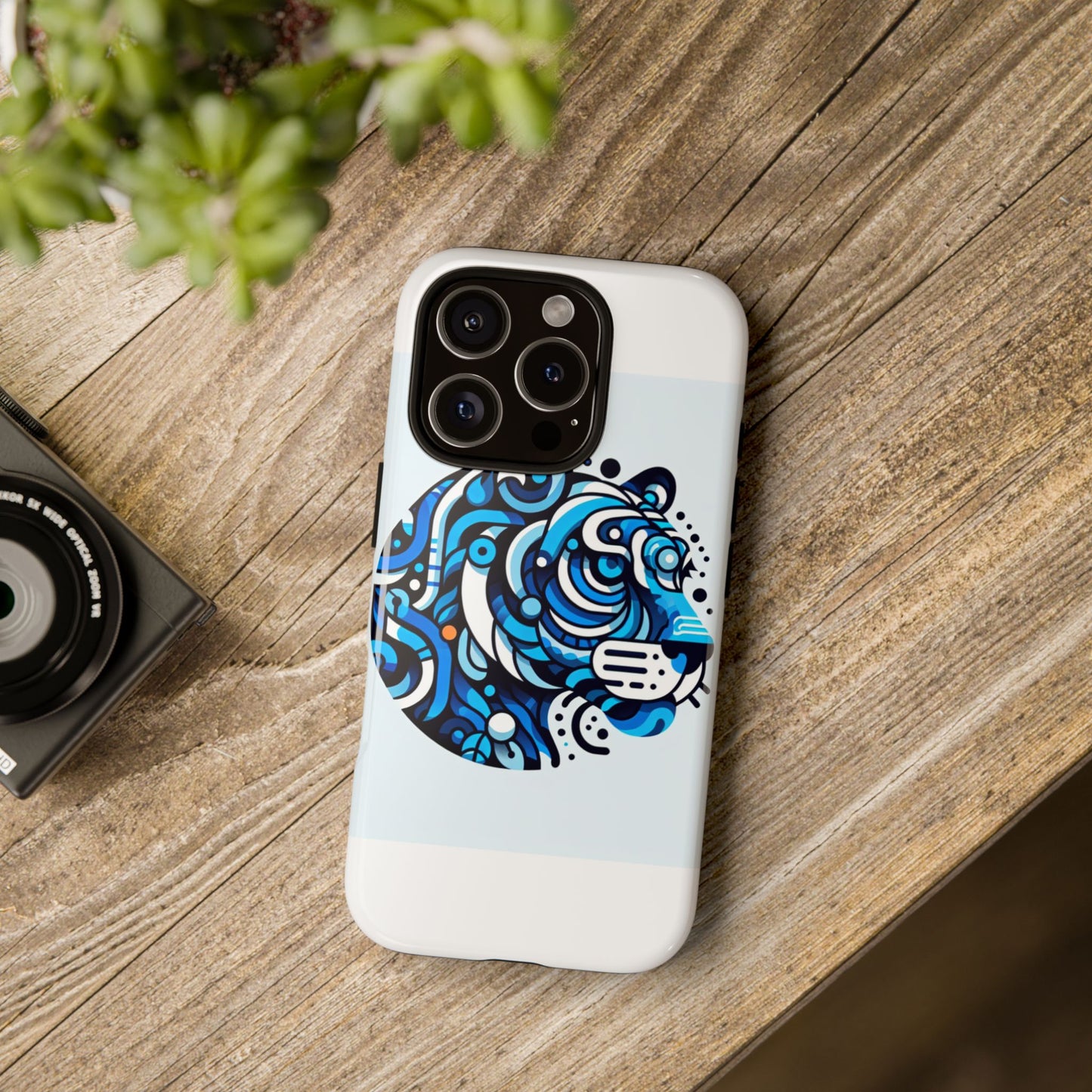 vibrant 3d wrap protective phone case with unique blue lion design for stylish expression and fun accessories compatible with iphone 13, 14, 15 & 16 – all models including pro, pro max & plus