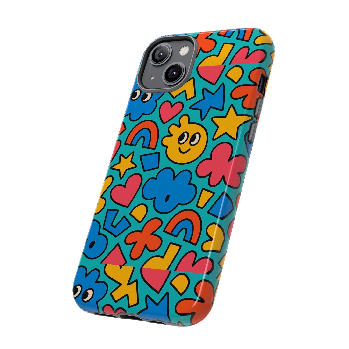 vibrant cartoon 3d wrap protective phone case with fun playful design for smartphone lovers compatible with iphone 13, 14, 15 & 16 – all models including pro, pro max & plus