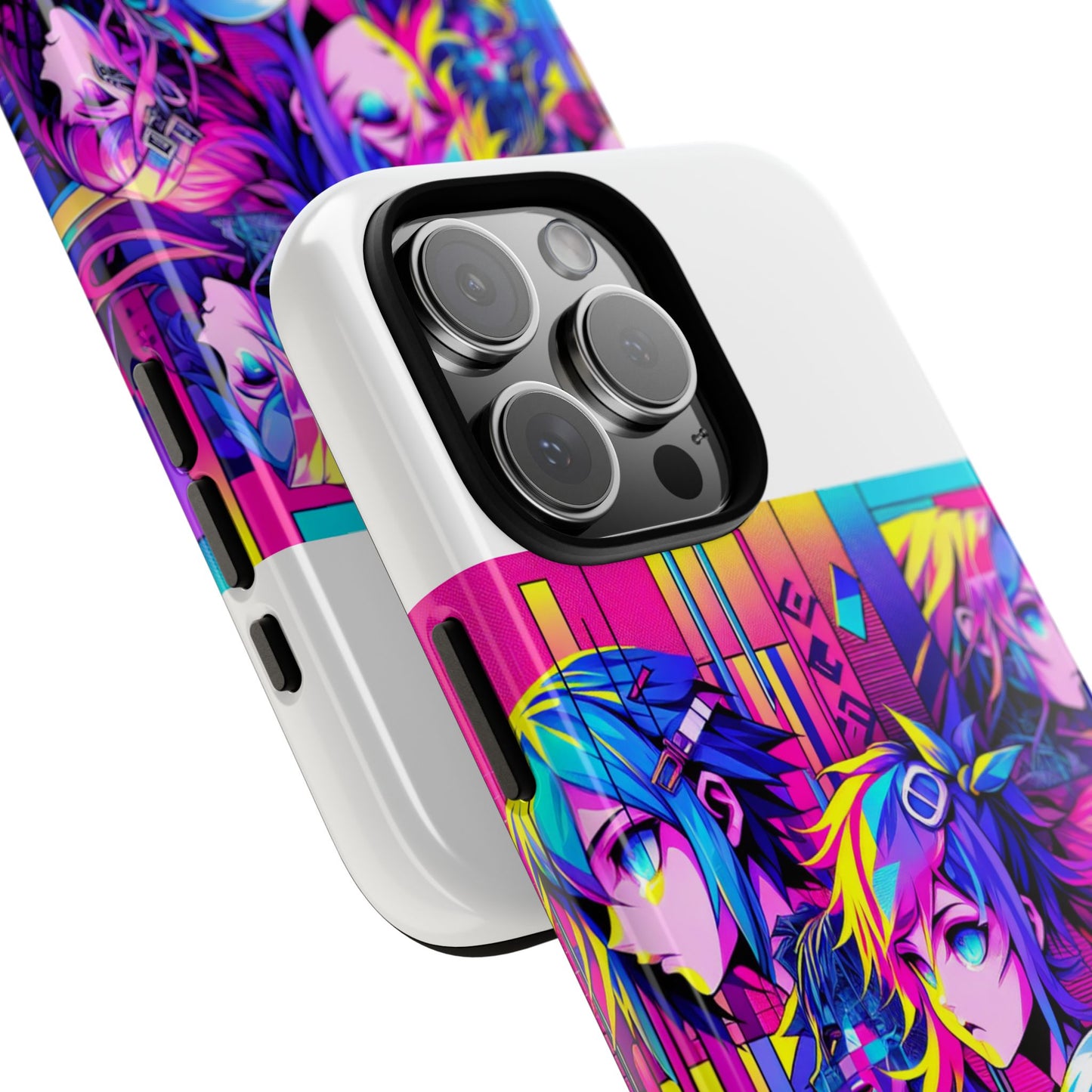 cap-free culture protective phone case with 3d wrap design, durable silicone liner, uv resistant, ideal gift for anime and comic fans